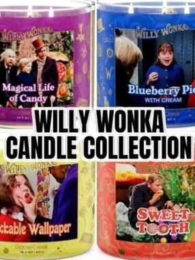 Willy Wonka Scented Candle Collection By Goose Creek NWT
